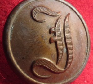 Confederate Script Infantry Button